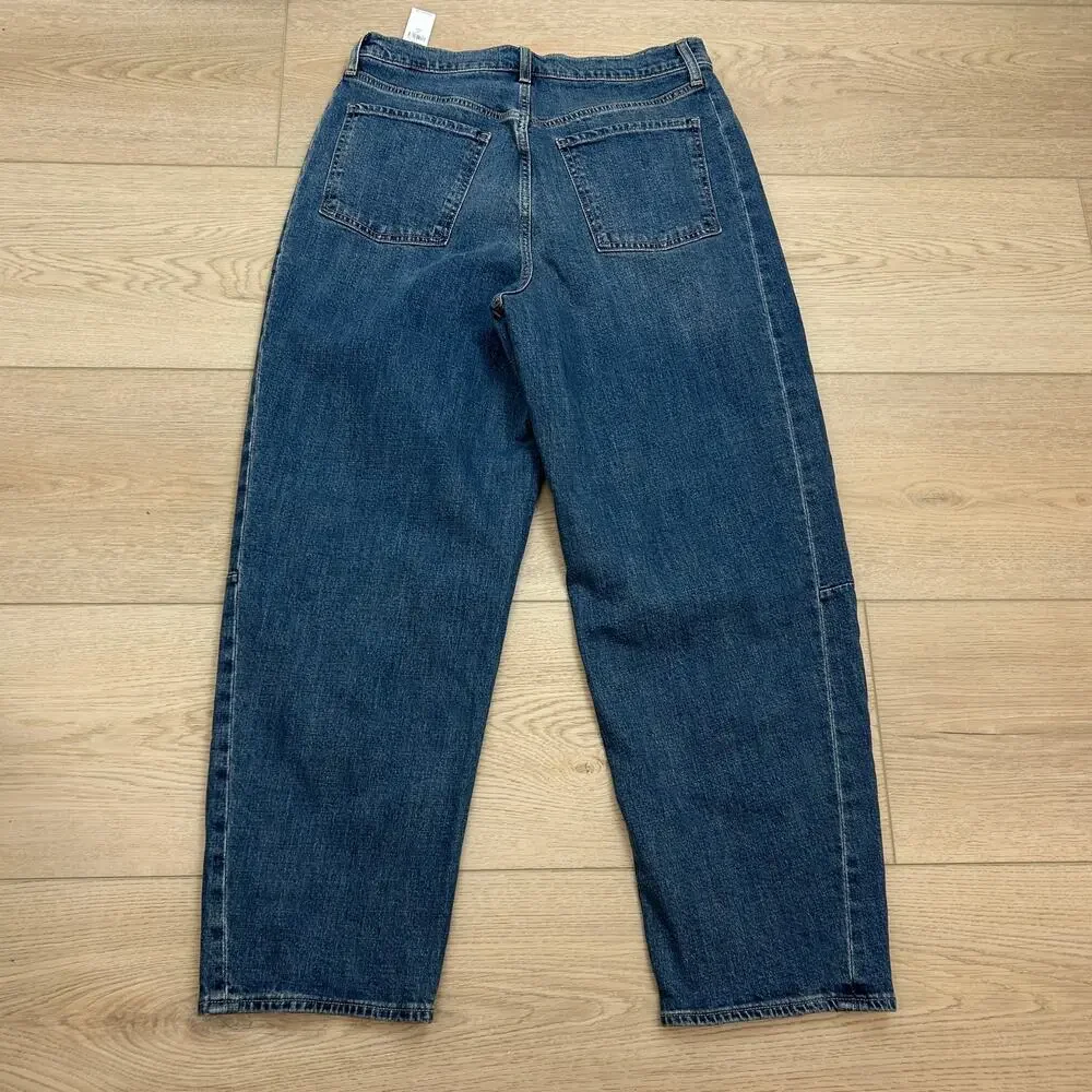 Old Navy High Waisted Barrel Ankle Jeans size 12 Tall NWT - Picture 5 of 7